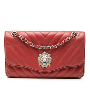 Pre-Loved Chanel Medium Chevron Lambskin Leo Lion Flap